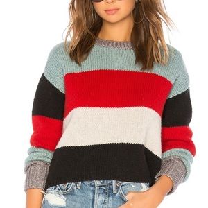 Pam & Gela cropped stripe sweater
